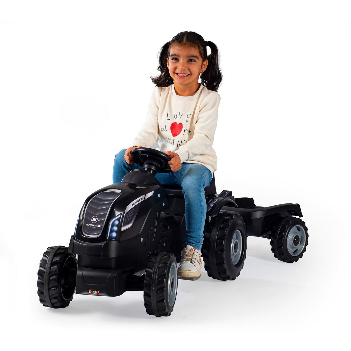 Cavalcabili Smoby Trattore Trailer